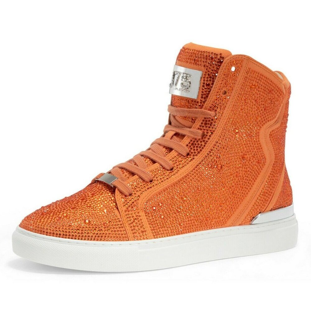 Men's J75 by Jump Sestos  Orange High Top Fashion Sneakers NWT